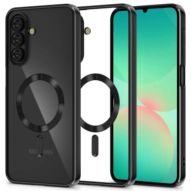 Samsung Galaxy A26 5G – Tech-Protect MagFlex MagSafe dėklas - Skaidriai juodas