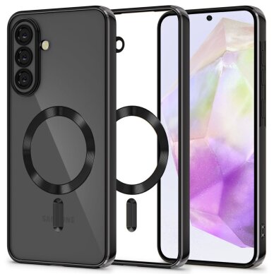 Samsung Galaxy A37 5G Tech-Protect MagFlex MagSafe dėklas – juodas skaidrus