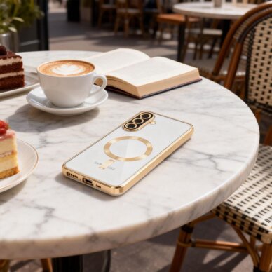 Samsung Galaxy A37 5G Tech-Protect MagFlex MagSafe dėklas – auksinis skaidrus 3 Samsung Galaxy A37 5G Tech-Protect MagFlex MagSafe dėklas – auksinis skaidrus 3