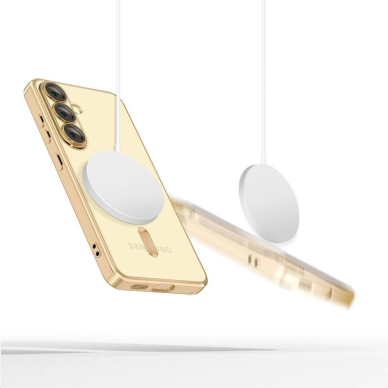 Tech-Protect MagFlex MagSafe Dėklas skirtas Samsung Galaxy A56 5G - Permatomas Auksinis 1