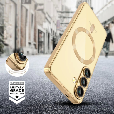 Tech-Protect MagFlex MagSafe Dėklas skirtas Samsung Galaxy A56 5G - Permatomas Auksinis 3 Tech-Protect MagFlex MagSafe Dėklas skirtas Samsung Galaxy A56 5G - Permatomas Auksinis 3