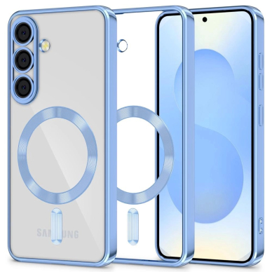Samsung Galaxy S25 – Tech-Protect MagFlex MagSafe dėklas - Skaidriai mėlynas