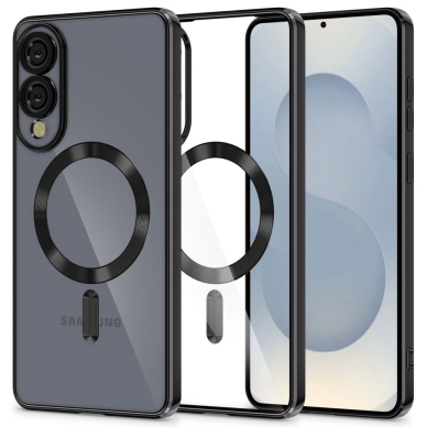 Samsung Galaxy S25 Edge – Tech-Protect MagFlex MagSafe dėklas - Skaidriai juodas Samsung Galaxy S25 Edge – Tech-Protect MagFlex MagSafe dėklas - Skaidriai juodas