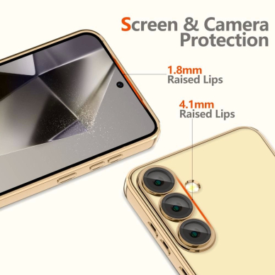 Tech-Protect MagFlex MagSafe Dėklas skirtas Samsung Galaxy S25+ - Permatomas Auksinis 2