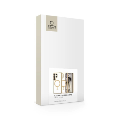 Tech-Protect MagFlex MagSafe Dėklas skirtas Samsung Galaxy S25 Ultra - Permatomas Auksinis 4 Tech-Protect MagFlex MagSafe Dėklas skirtas Samsung Galaxy S25 Ultra - Permatomas Auksinis 4