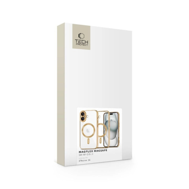 Tech-Protect MagFlex MagSafe iPhone 16 Dėklas - Gold 1 Tech-Protect MagFlex MagSafe iPhone 16 Dėklas - Gold 1