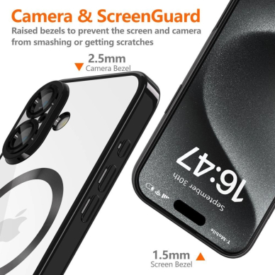Tech-Protect MagFlex MagSafe dėklas iPhone 16E - permatomas 2 Tech-Protect MagFlex MagSafe dėklas iPhone 16E - permatomas 2