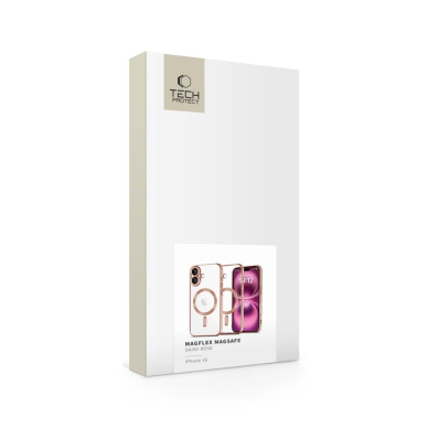 iPhone 16 Tech-Protect MagFlex MagSafe dėklas - skaidrus / rožinis 3 iPhone 16 Tech-Protect MagFlex MagSafe dėklas - skaidrus / rožinis 3