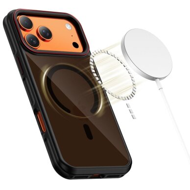 iPhone 17 Pro Max Tech-Protect MagHybrid MagSafe dėklas – juodas / raudonas 2