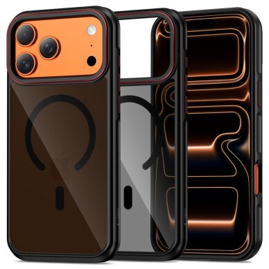 iPhone 17 Pro Max Tech-Protect MagHybrid MagSafe dėklas – juodas / raudonas iPhone 17 Pro Max Tech-Protect MagHybrid MagSafe dėklas – juodas / raudonas