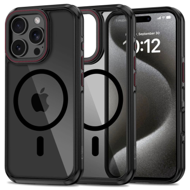 Tech-Protect MagHybrid MagSafe iPhone 16 Pro Dėklas - Juodas Tech-Protect MagHybrid MagSafe iPhone 16 Pro Dėklas - Juodas