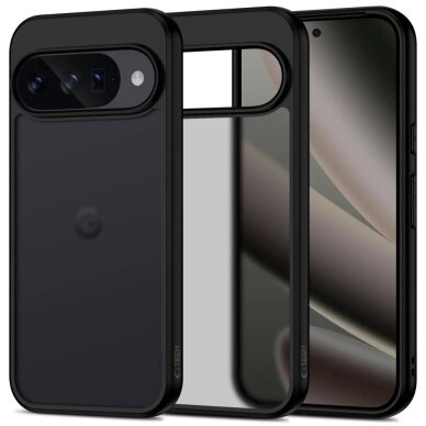 Google Pixel 10 / 10 Pro Tech-Protect MagMat dėklas – matinės juodos spalvos Google Pixel 10 / 10 Pro Tech-Protect MagMat dėklas – matinės juodos spalvos