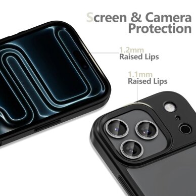 iPhone 17 Pro Max Tech-Protect MagMat dėklas – matinės juodos spalvos 1