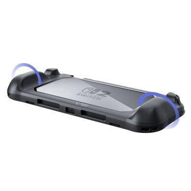 Nintendo Switch 2 dėklas Tech-Protect MagMat – juodas ir skaidrus 4