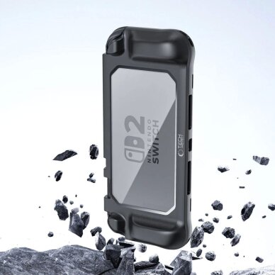 Nintendo Switch 2 dėklas Tech-Protect MagMat – juodas ir skaidrus 6