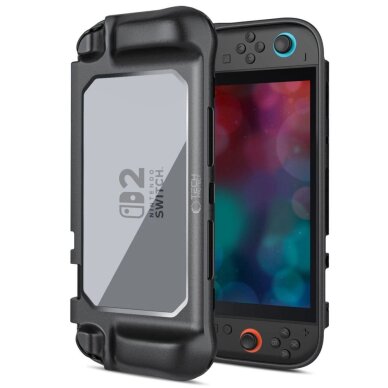 Nintendo Switch 2 dėklas Tech-Protect MagMat – juodas ir skaidrus