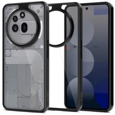 Nothing Phone 3A Pro – Tech-Protect MagMat dėklas - Skaidrus/Juodas