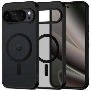 Google Pixel 10 Pro XL dėklas Tech-Protect MagMat, MagSafe – matinės juodos