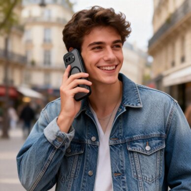 Google Pixel 10A Tech-Protect Magmat MagSafe dėklas – pusiau skaidrus 3