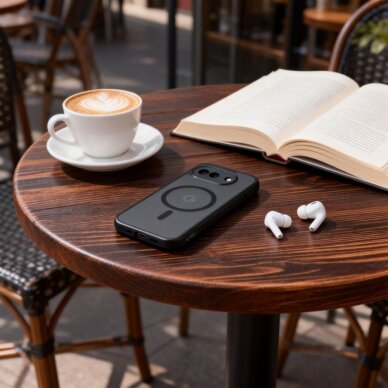 Google Pixel 10A Tech-Protect Magmat MagSafe dėklas – pusiau skaidrus 5