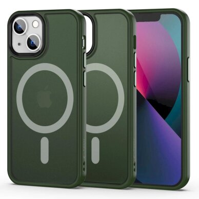 Akcija! Tech-Protect MagMat MagSafe Dėklas iPhone 13 mini - matte žalias