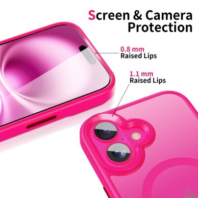 iPhone 16 dėklas Tech-Protect MagMat su MagSafe – rožinis 1