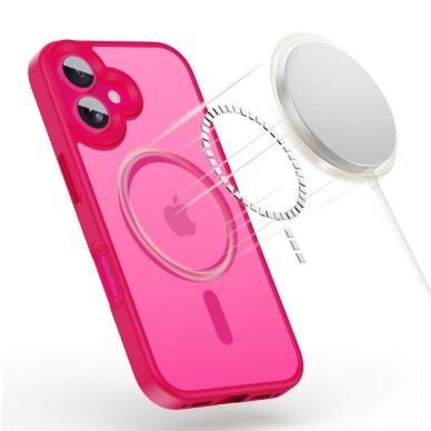 iPhone 16 dėklas Tech-Protect MagMat su MagSafe – rožinis 2