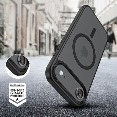 iPhone 17 Air dėklas Tech-Protect MagMat su MagSafe – matinės juodos spalvos 4