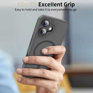 iPhone 17 Tech-Protect MagMat MagSafe dėklas – pilkas 6 iPhone 17 Tech-Protect MagMat MagSafe dėklas – pilkas 6