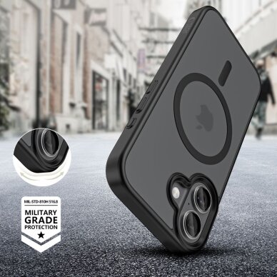 iPhone 17 dėklas Tech-Protect MagMat su MagSafe – matinės juodos spalvos 4 iPhone 17 dėklas Tech-Protect MagMat su MagSafe – matinės juodos spalvos 4