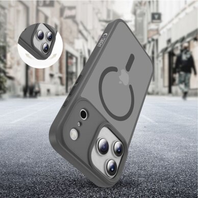 iPhone 17 Pro Tech-Protect MagMat MagSafe dėklas – pilkas 5 iPhone 17 Pro Tech-Protect MagMat MagSafe dėklas – pilkas 5