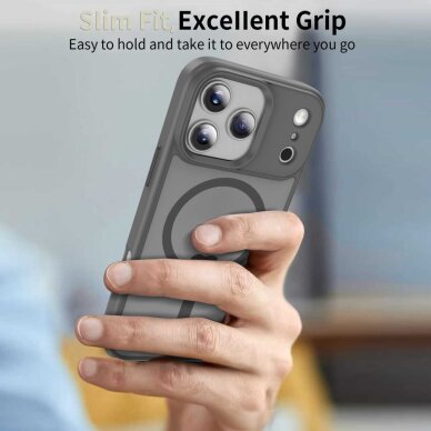 iPhone 17 Pro Tech-Protect MagMat MagSafe dėklas – pilkas 6