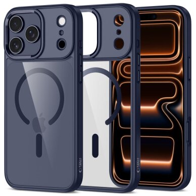 iPhone 17 Pro Max Tech-Protect MagMat MagSafe dėklas – skaidrus tamsiai mėlynas iPhone 17 Pro Max Tech-Protect MagMat MagSafe dėklas – skaidrus tamsiai mėlynas