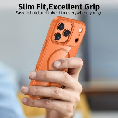 iPhone 17 Pro Max Tech-Protect MagMat MagSafe dėklas – skaidriai oranžinis 3 iPhone 17 Pro Max Tech-Protect MagMat MagSafe dėklas – skaidriai oranžinis 3