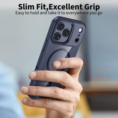 iPhone 17 Pro Tech-Protect MagMat MagSafe dėklas – skaidriai tamsiai mėlynas 3 iPhone 17 Pro Tech-Protect MagMat MagSafe dėklas – skaidriai tamsiai mėlynas 3