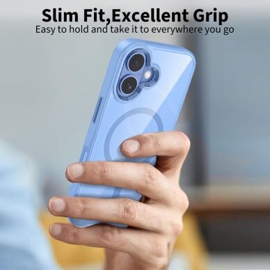 iPhone 17 Tech-Protect MagMat MagSafe dėklas – skaidrus mėlynas 5 iPhone 17 Tech-Protect MagMat MagSafe dėklas – skaidrus mėlynas 5