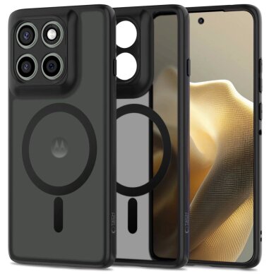 Motorola Edge 60 Pro Tech-Protect MagMat MagSafe dėklas – matinės juodos spalvos