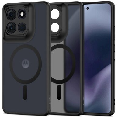 Motorola Moto G86 5G dėklas Tech-Protect MagMat su MagSafe – matinės juodos spalvos