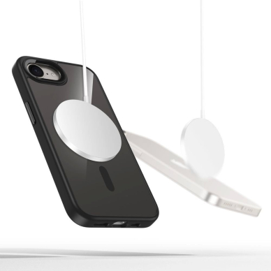 Nothing Phone 3A Pro – Tech-Protect MagMat MagSafe dėklas - Skaidriai juodas 1