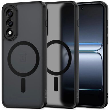 OnePlus Nord 5 dėklas Tech-Protect MagMat su MagSafe – matinės juodos spalvos