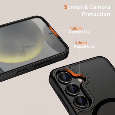 Tech-Protect MagMat MagSafe Dėklas skirtas Samsung Galaxy A56 5G - Matinis Juodas 2