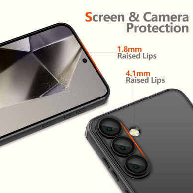Tech-Protect MagMat MagSafe Dėklas skirtas Samsung Galaxy S25+ - Permatomas Juodas 2