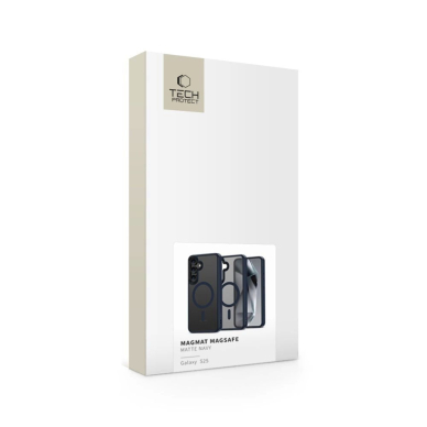 Samsung Galaxy S25 – Tech-Protect MagMat MagSafe dėklas - Skaidriai mėlynas 4