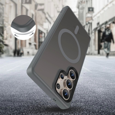 Samsung Galaxy S25 Ultra – Tech-Protect MagMat MagSafe dėklas - Skaidriai pilkas 3 Samsung Galaxy S25 Ultra – Tech-Protect MagMat MagSafe dėklas - Skaidriai pilkas 3