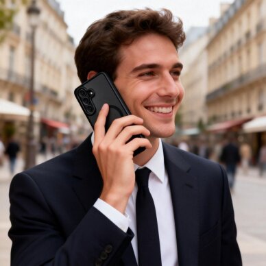 Samsung Galaxy S26+ Tech-Protect Magmat MagSafe dėklas – skaidrus juodas 5