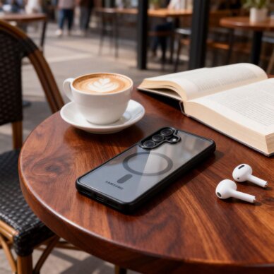 Samsung Galaxy S26+ Tech-Protect Magmat MagSafe dėklas – skaidrus juodas 7 Samsung Galaxy S26+ Tech-Protect Magmat MagSafe dėklas – skaidrus juodas 7