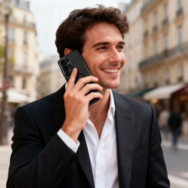 Samsung Galaxy S26 Ultra Tech-Protect Magmat MagSafe dėklas – juodas skaidrus 8