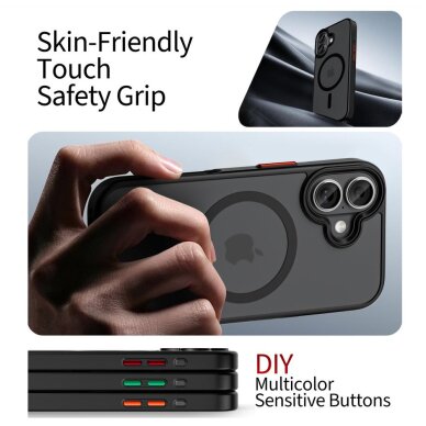 iPhone 17 dėklas Tech-Protect MagMat XT 4 komplekto su MagSafe – matinės juodos spalvos 3 iPhone 17 dėklas Tech-Protect MagMat XT 4 komplekto su MagSafe – matinės juodos spalvos 3