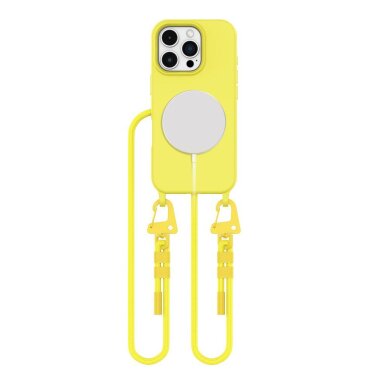 iPhone 16 Pro Tech-Protect Magnecklace MagSafe dėklas – geltonas iPhone 16 Pro Tech-Protect Magnecklace MagSafe dėklas – geltonas