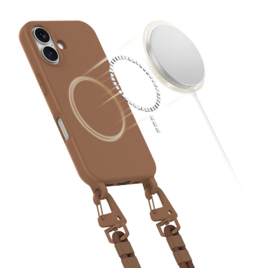 Tech-Protect MagNecklace MagSafe Dėklas lanyard iPhone 16 - brown 3 Tech-Protect MagNecklace MagSafe Dėklas lanyard iPhone 16 - brown 3